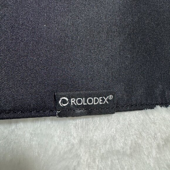 Rolodex Business Journal Interior Card Organizer & Pen Loop Brown Leather - Picture 4 of 7